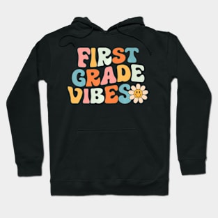 First Grade  1st Grade Team Retro 1st Day of School Hoodie